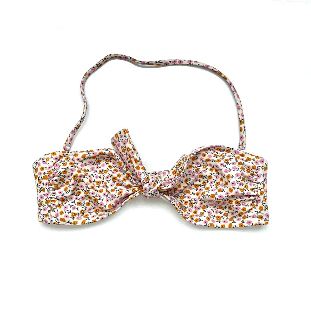 J. Crew Bikini Top Size Large, Daisy Floral Print (NWOT)
